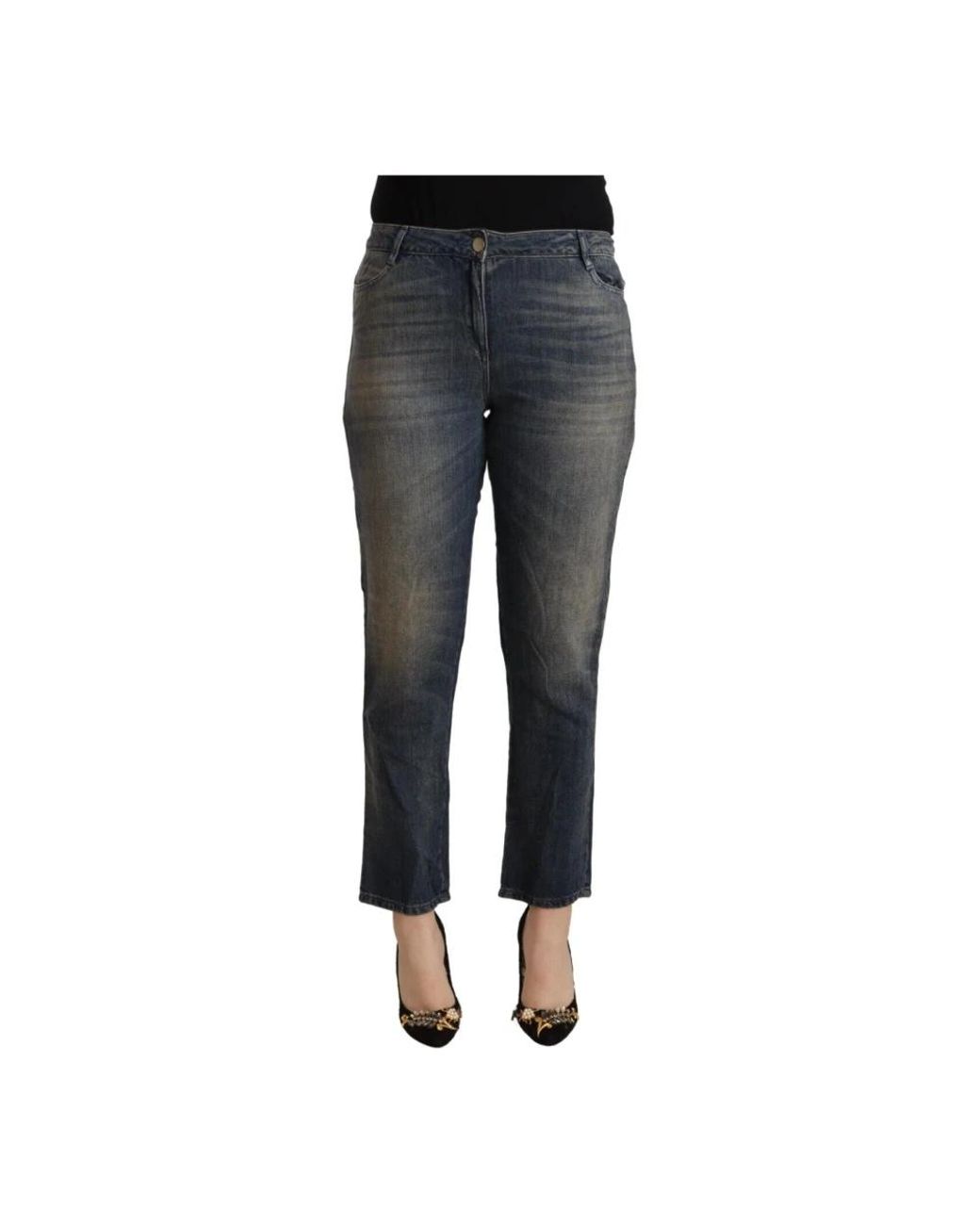 Twinset Gray Slim-Fit Jeans