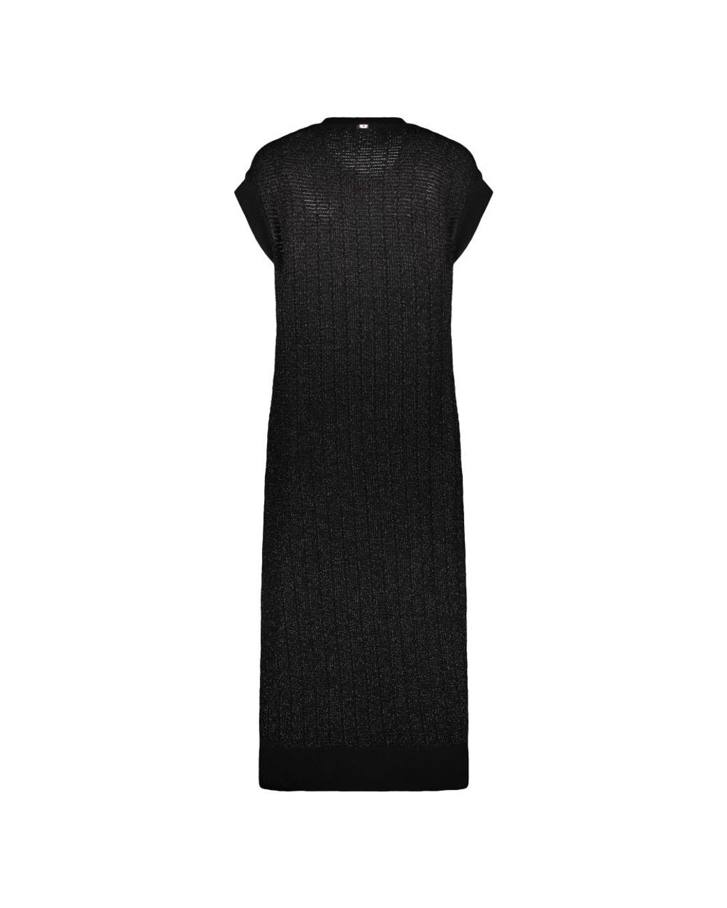 Herno Truien & Vesten ,Zwart ,Katoen Lange Mouwloze Cardigan in het Black