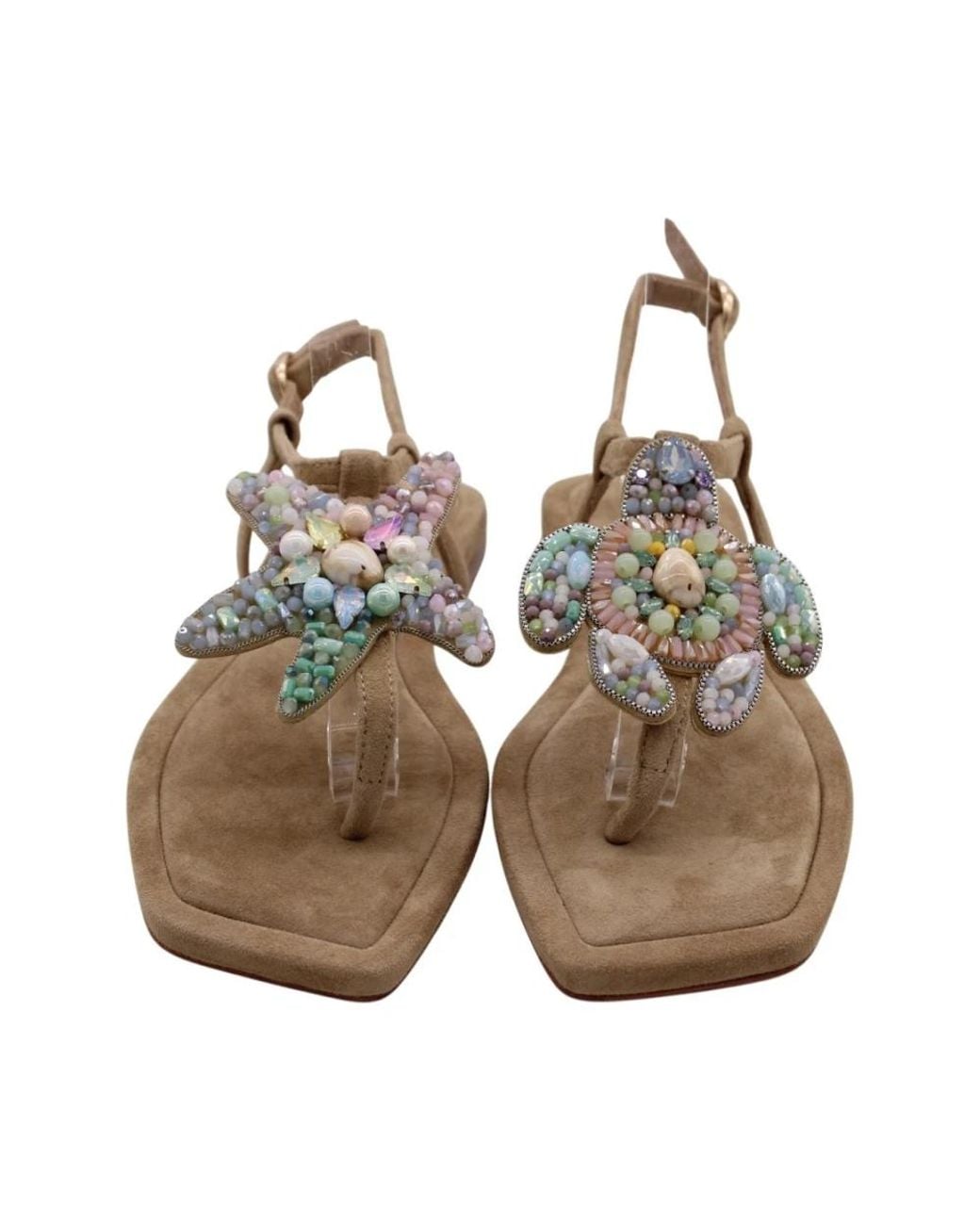 Alma En Pena. Brown Flat Sandals