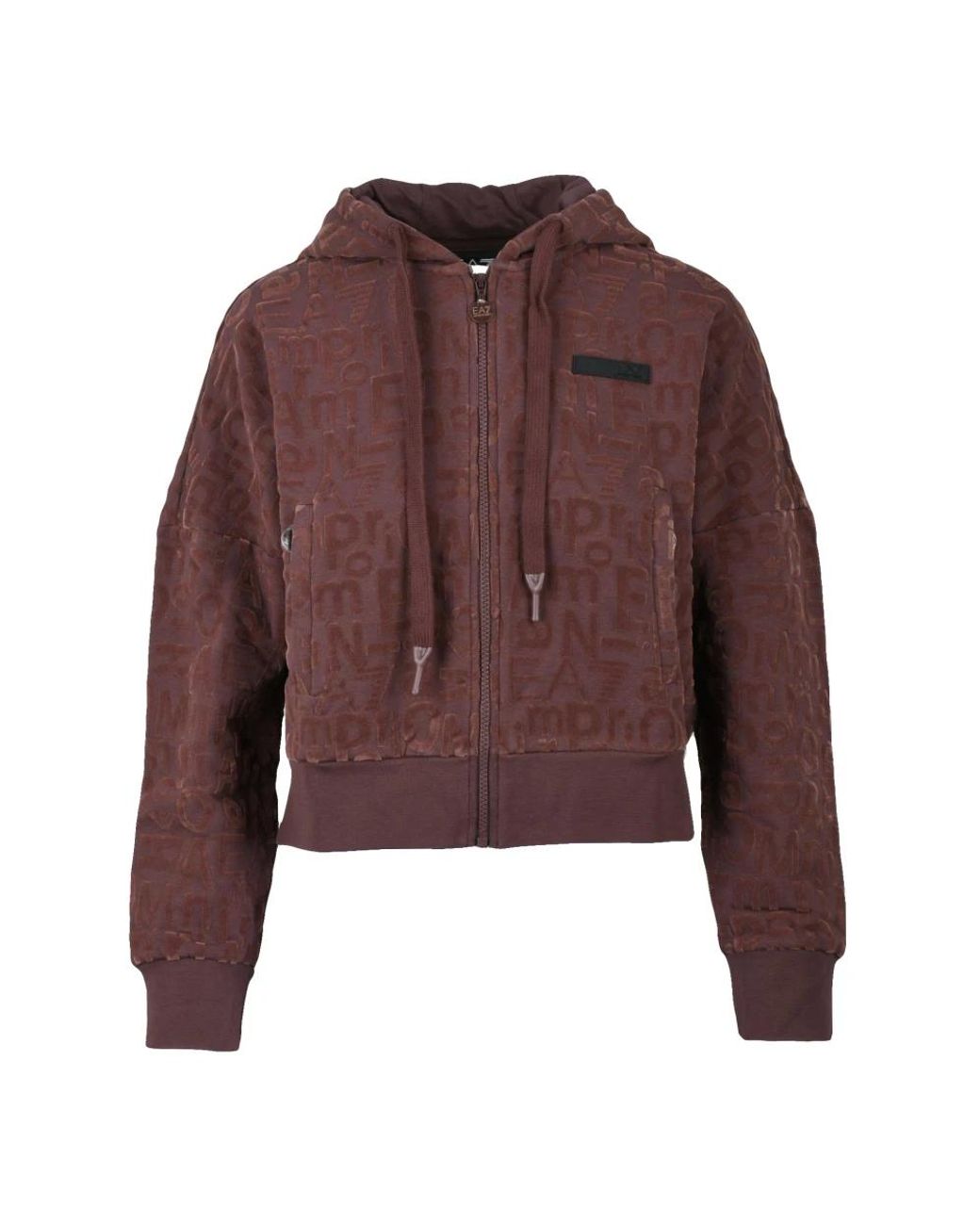 EA7 Brown Zip-Throughs