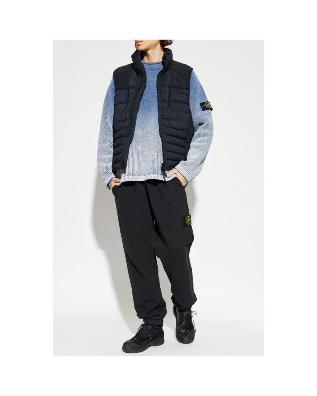 Stone Island Blue Vests for men