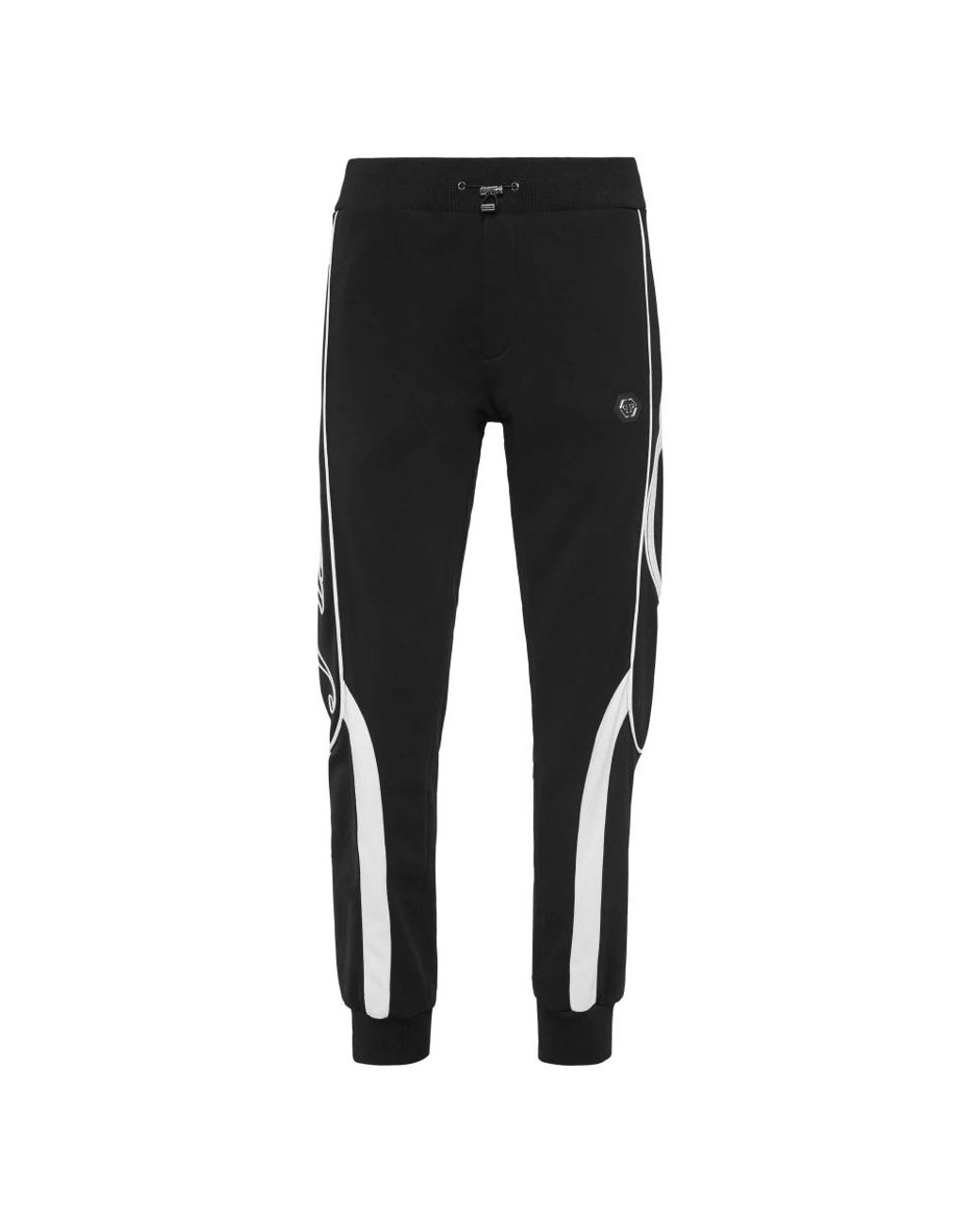Philipp Plein Black Jersey Jogging Trousers for men