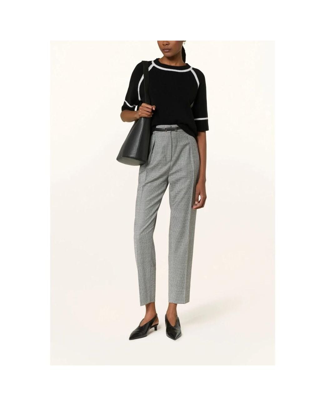 Max Mara Gray Tapered Trousers