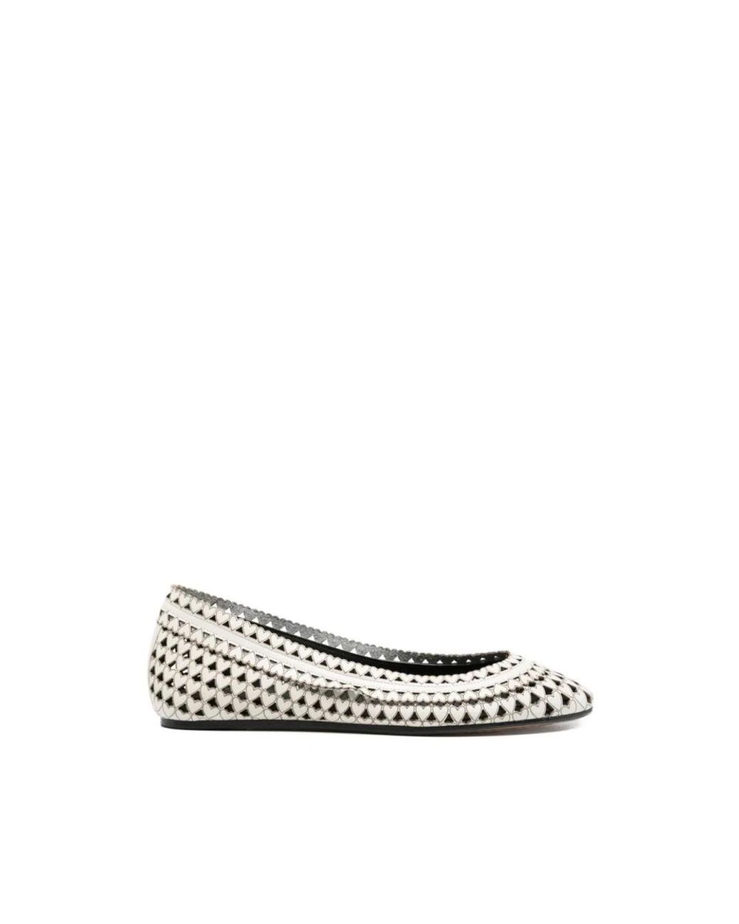 Isabel Marant White Ballerina Shoes