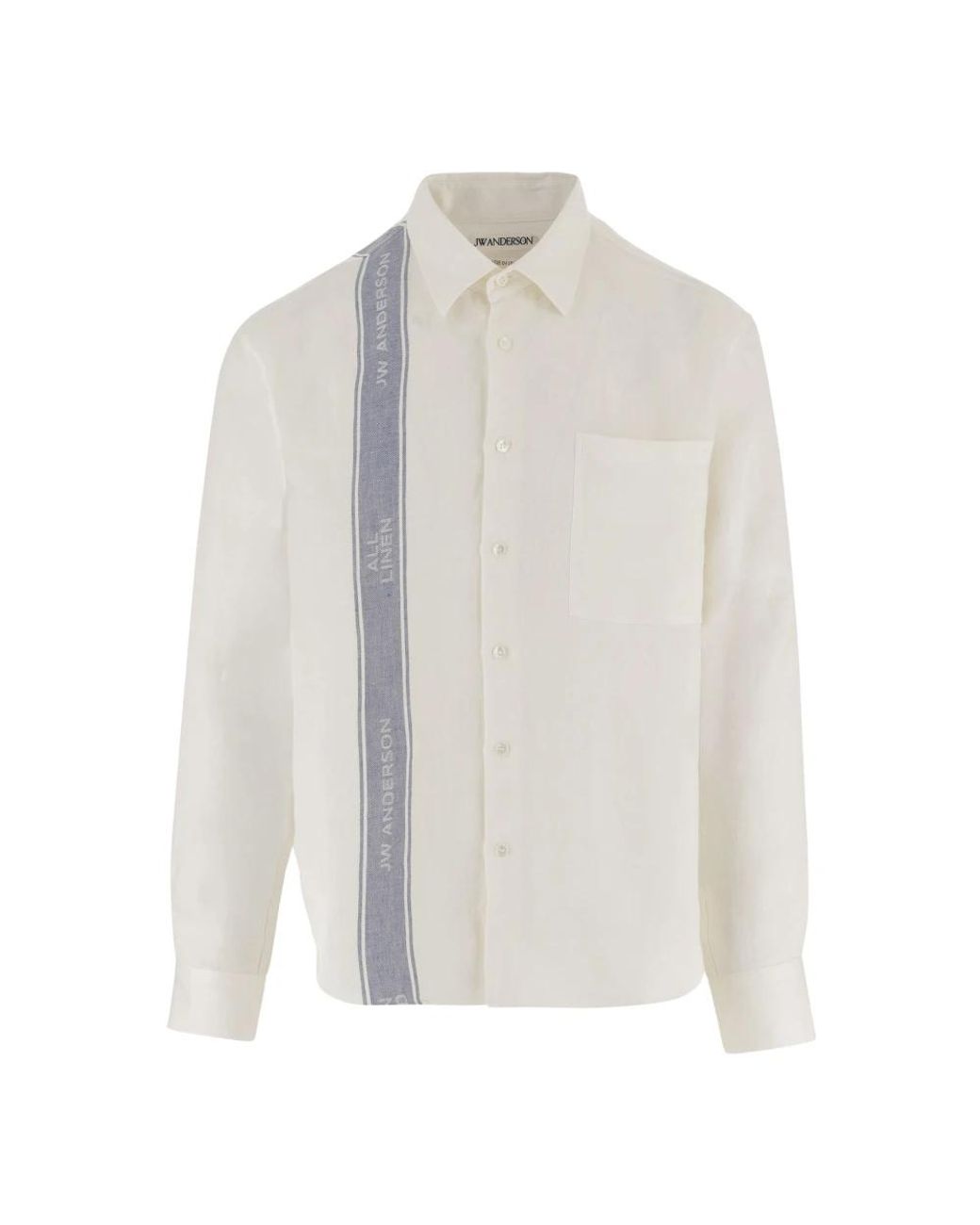 J.W. Anderson White Casual Shirts for men