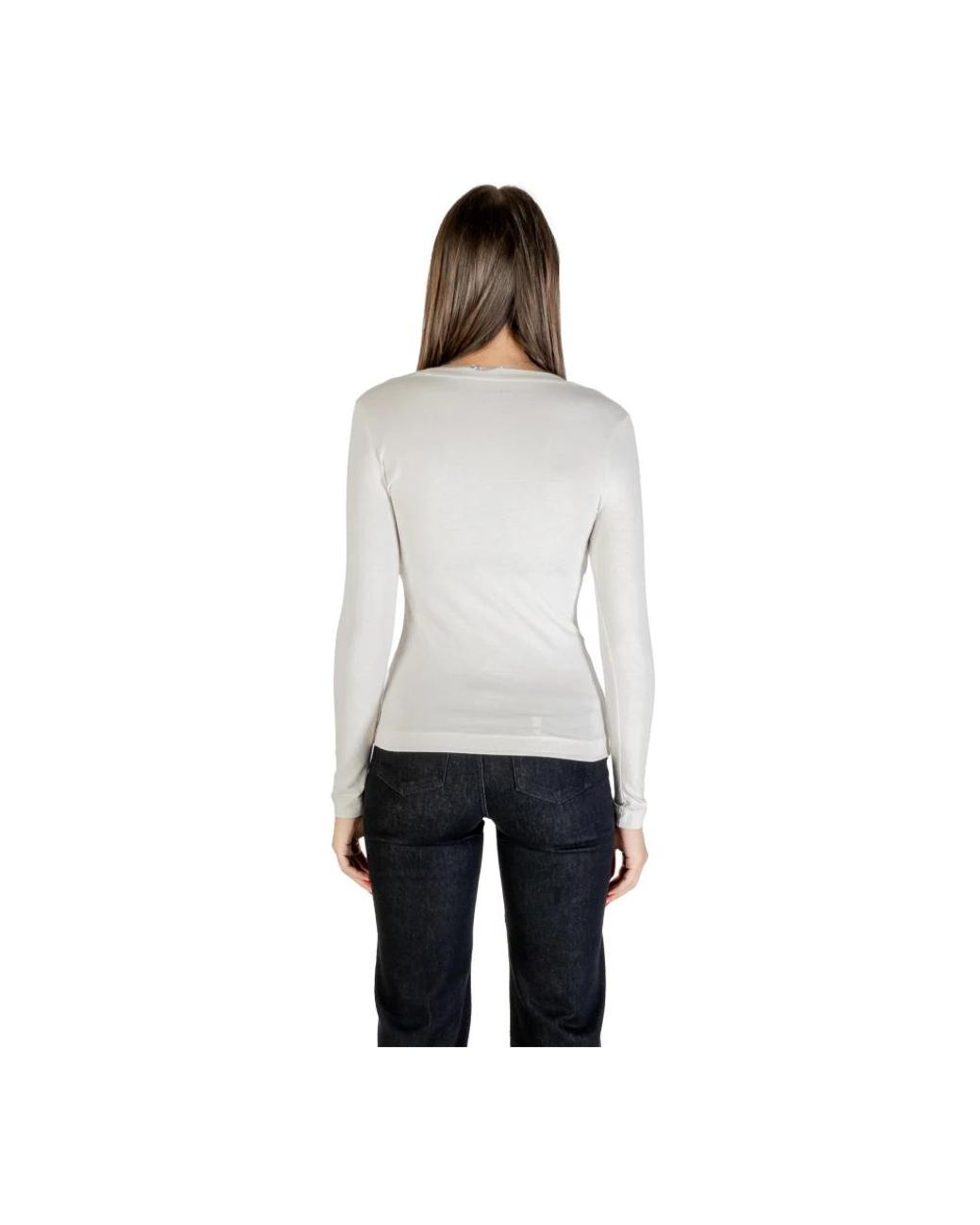 Guess Gray Long Sleeve Tops