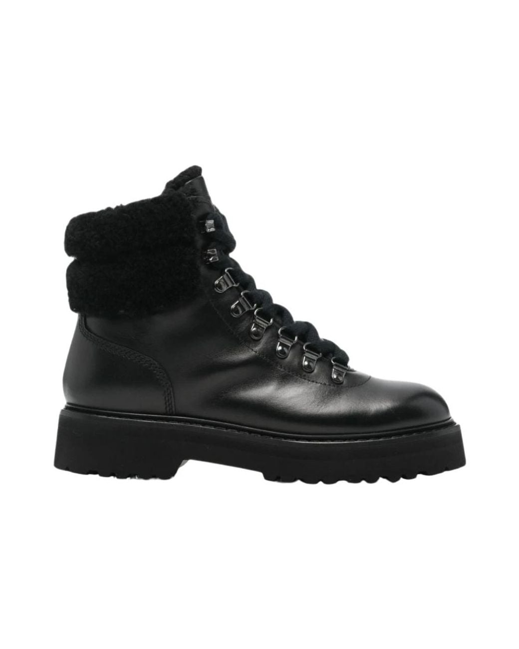 Woolrich Black Lace-Up Boots