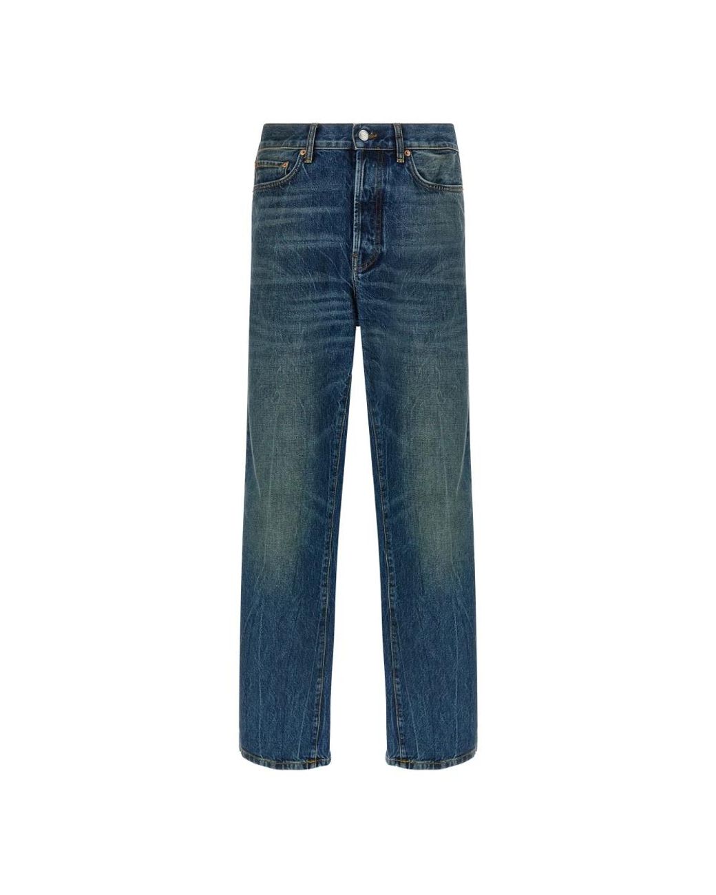 Department 5 Blue Straight Fit Jeans for men