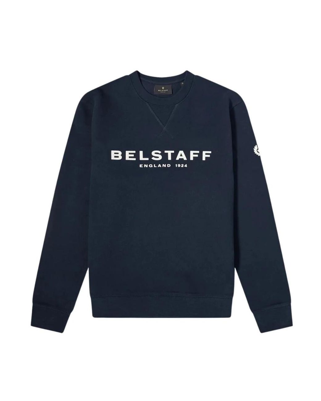 Belstaff Hoodies & Sweatvesten ,Blauw ,Katoen Trainingsshirt, Klassiek Ontwerp in het Blue voor heren