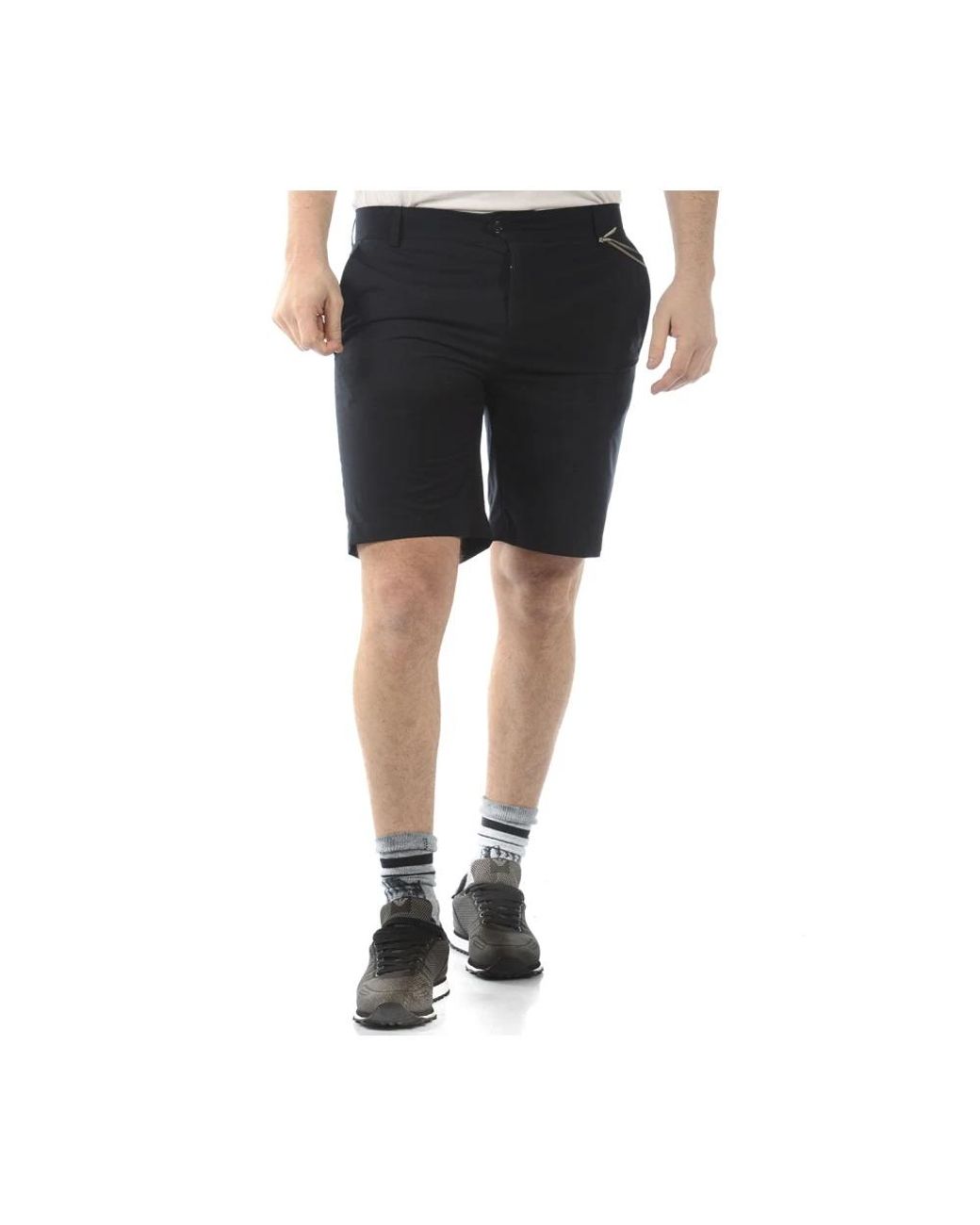 Daniele Alessandrini Black Casual Shorts for men
