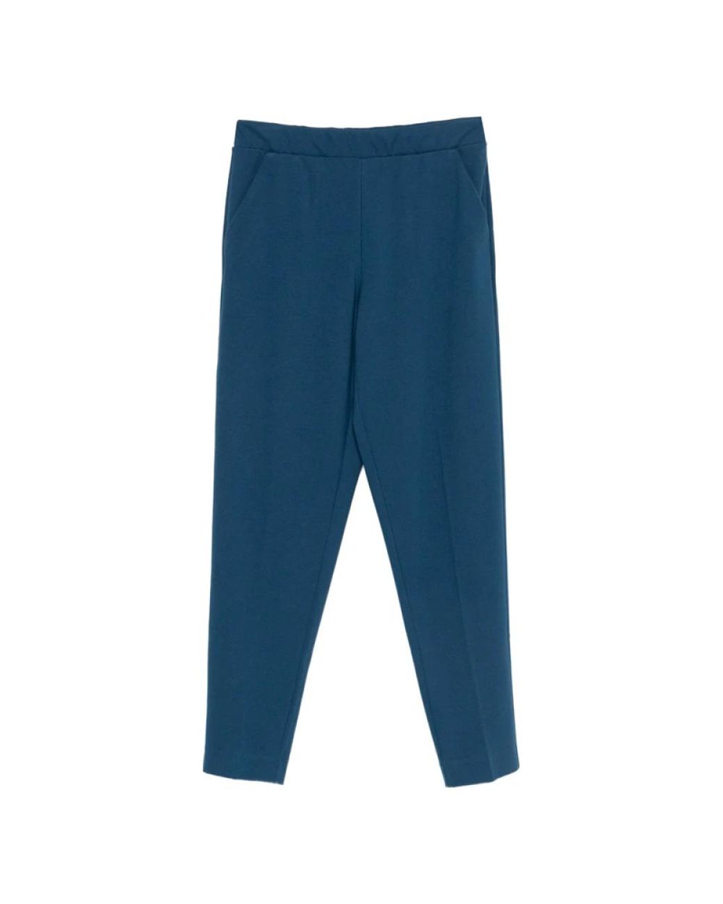 Le Tricot Perugia Blue Tapered Trousers