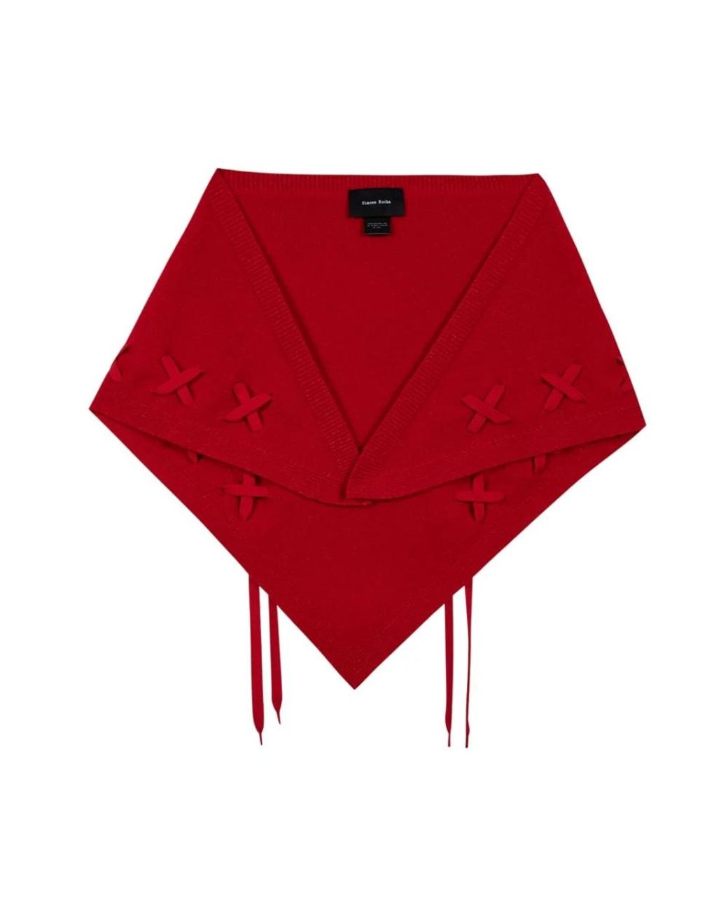 Winter Scarves Simone Rocha de color Red