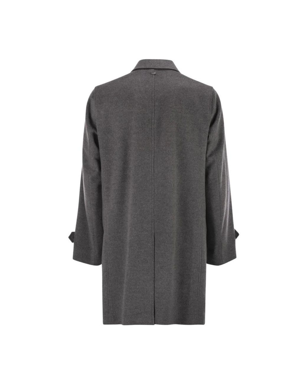 Single-Breasted Coats Herno de hombre de color Gray
