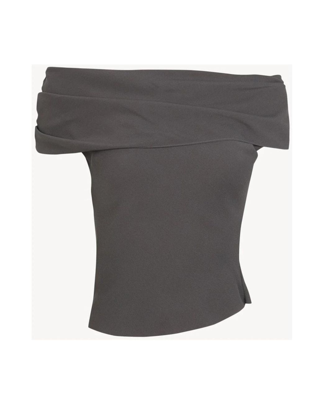 Cortana Gray Sleeveless Tops