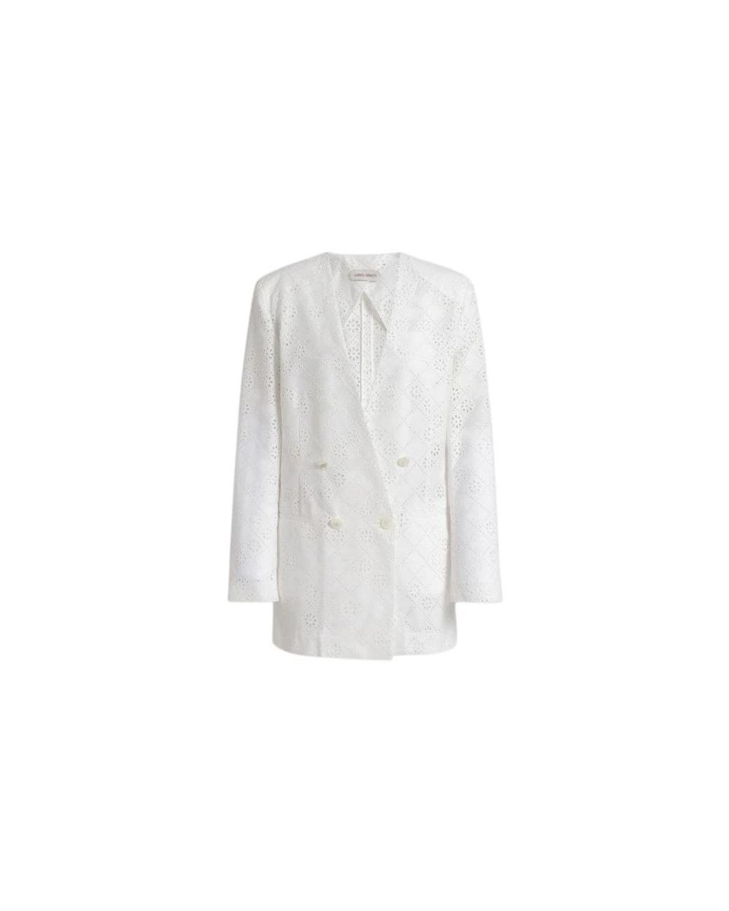 Alberta Ferretti White Blazers