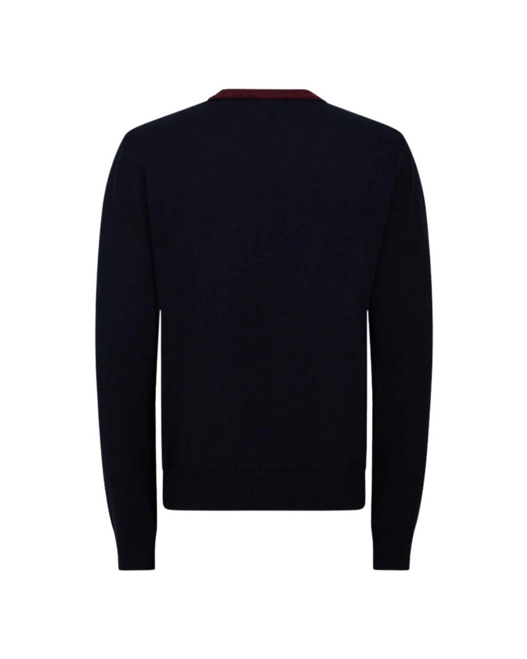 DSquared² Blue Round-Neck Knitwear for men