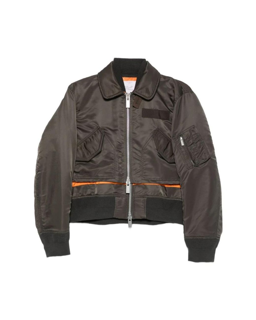 Sacai Black Bomber Jackets