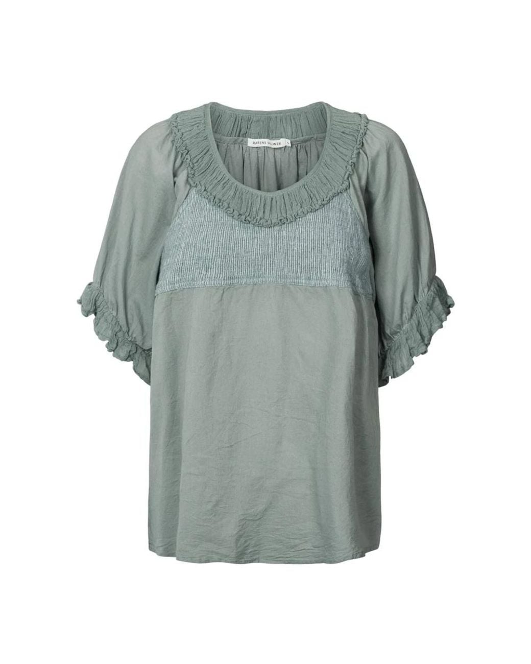 Rabens Saloner Gray Blouses