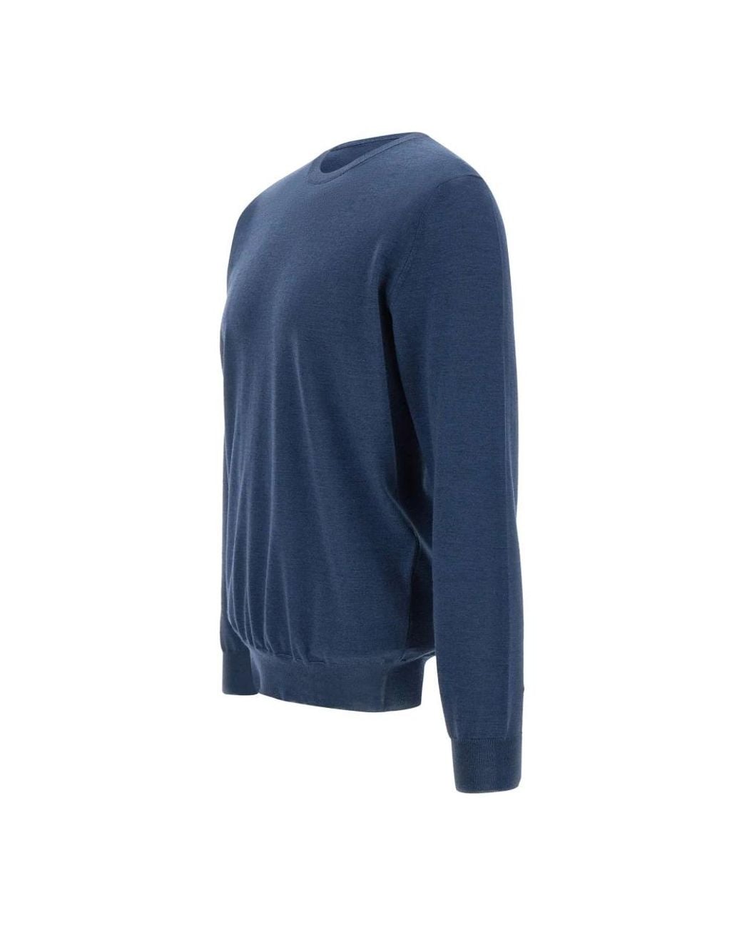 FILIPPO DE LAURENTIIS Blue Round-Neck Knitwear for men