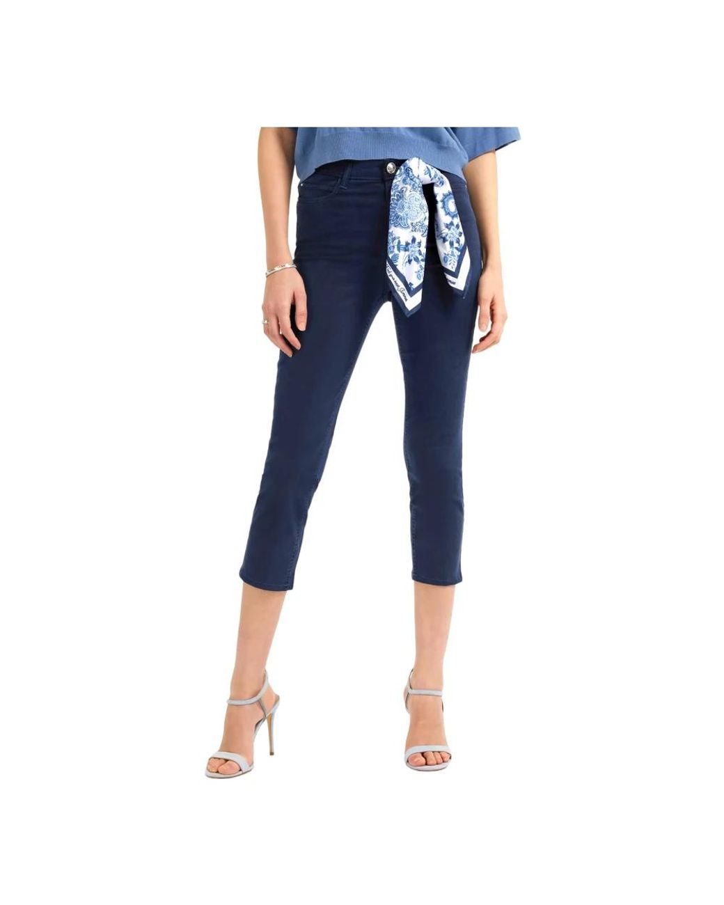 Guess Cropped Jeans in het Blue