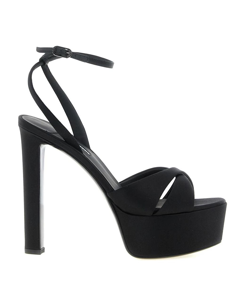 Le Silla Black High Heel Sandals