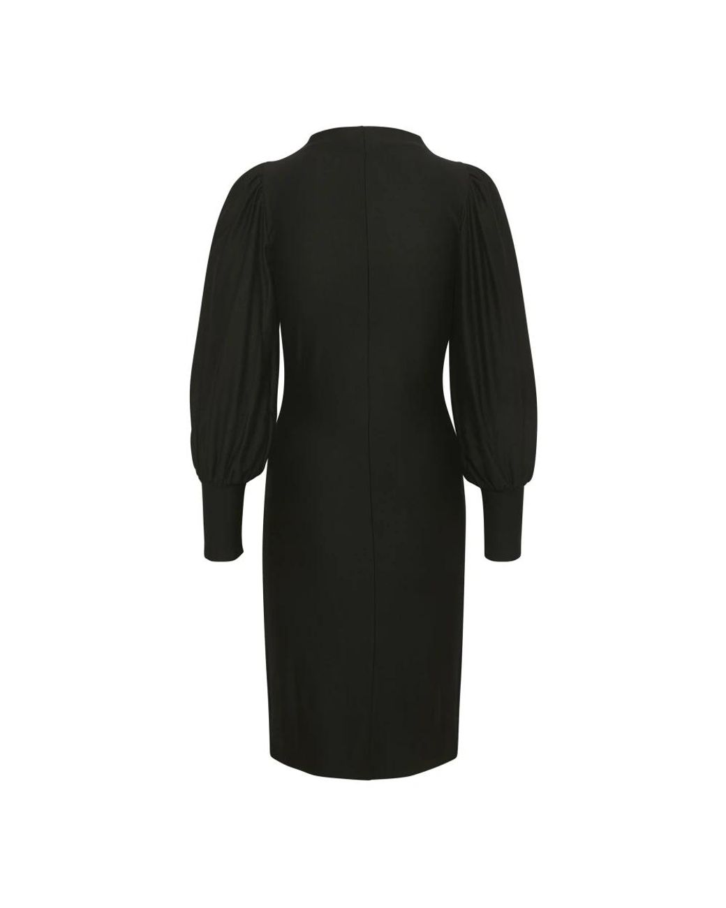 Gestuz Kleedjes ,Zwart ,Zwarte Pofjurk Met Gedrapeerde Details in het Black