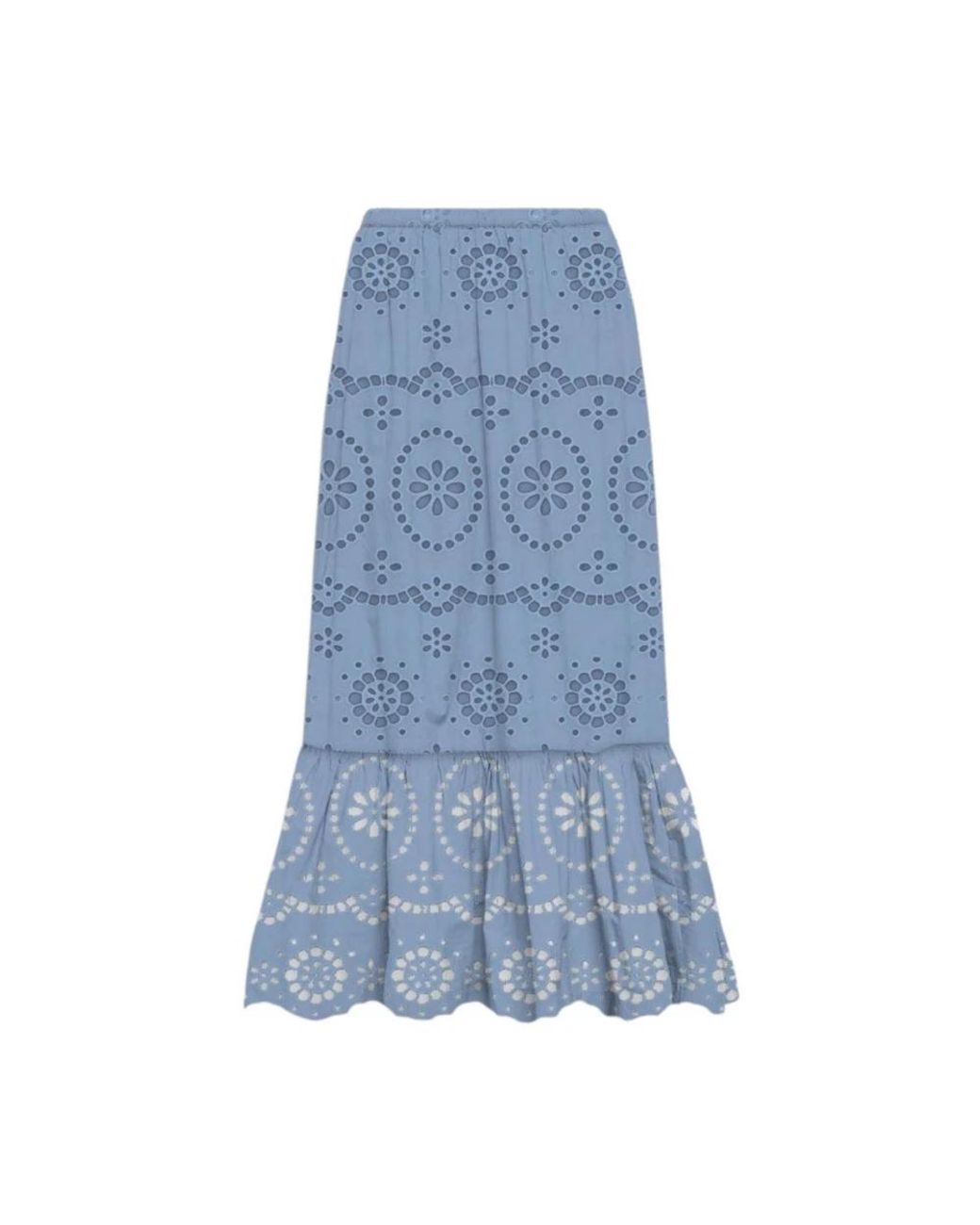 Midi Skirts Mc2 Saint Barth de color Blue