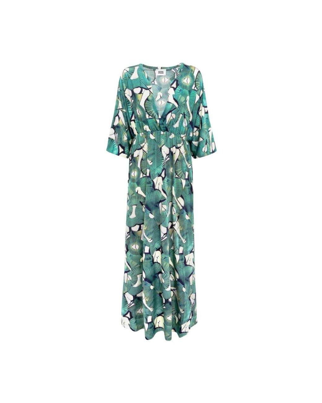Alpha Studio Elegante Jurk in het Green
