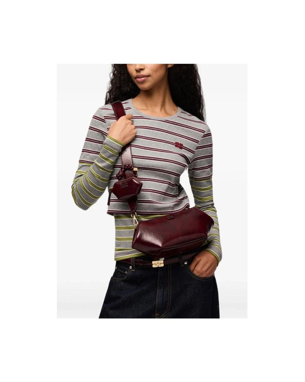 Ganni Red Cross Body Bags
