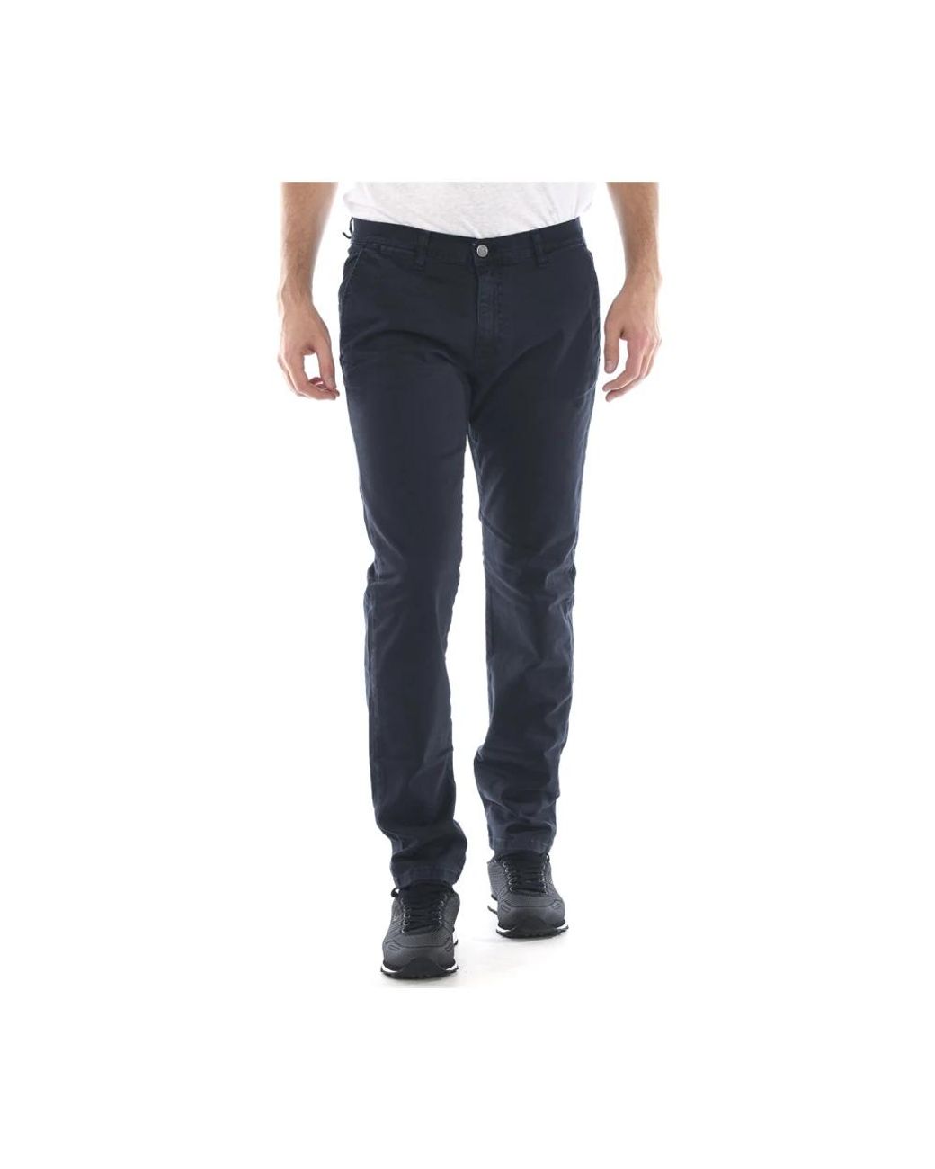 Daniele Alessandrini Blue Chinos for men