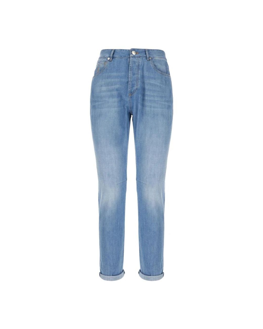 Brunello Cucinelli Blue Slim Fit Jeans for men