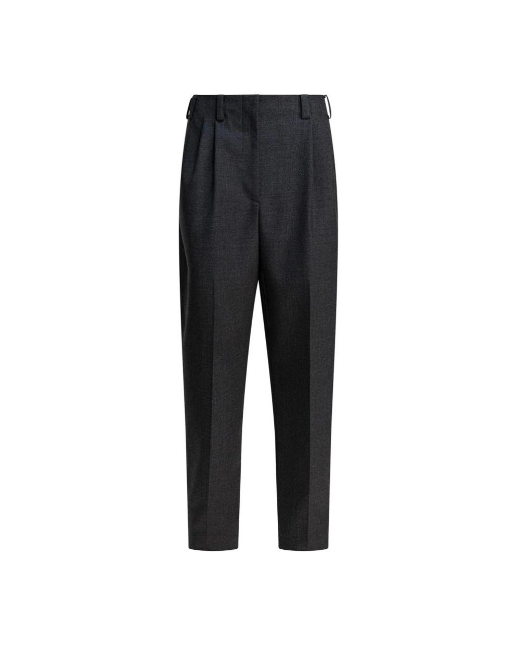 Givenchy Broeken ,Grijs ,Wol Double Pleat Pants in het Black