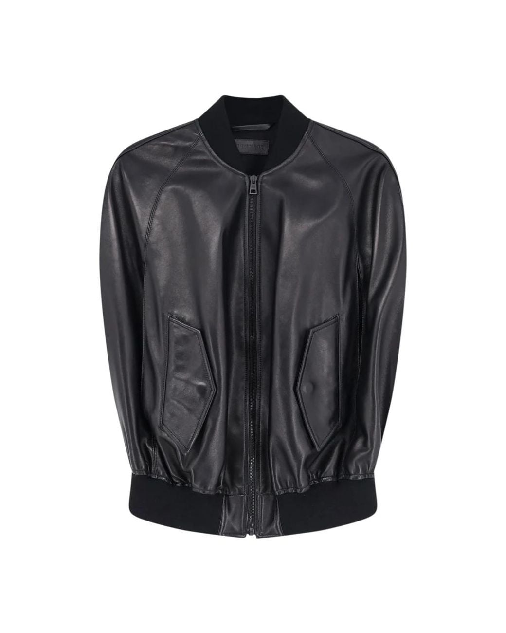 Balenciaga Black Leather Jackets