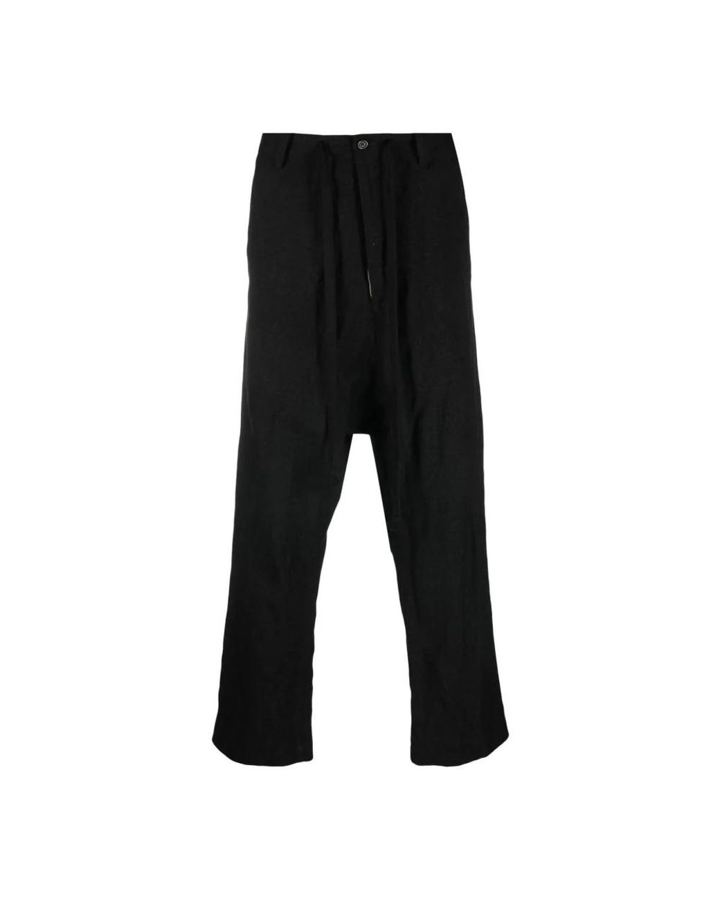 Uma Wang Black Wide Trousers for men