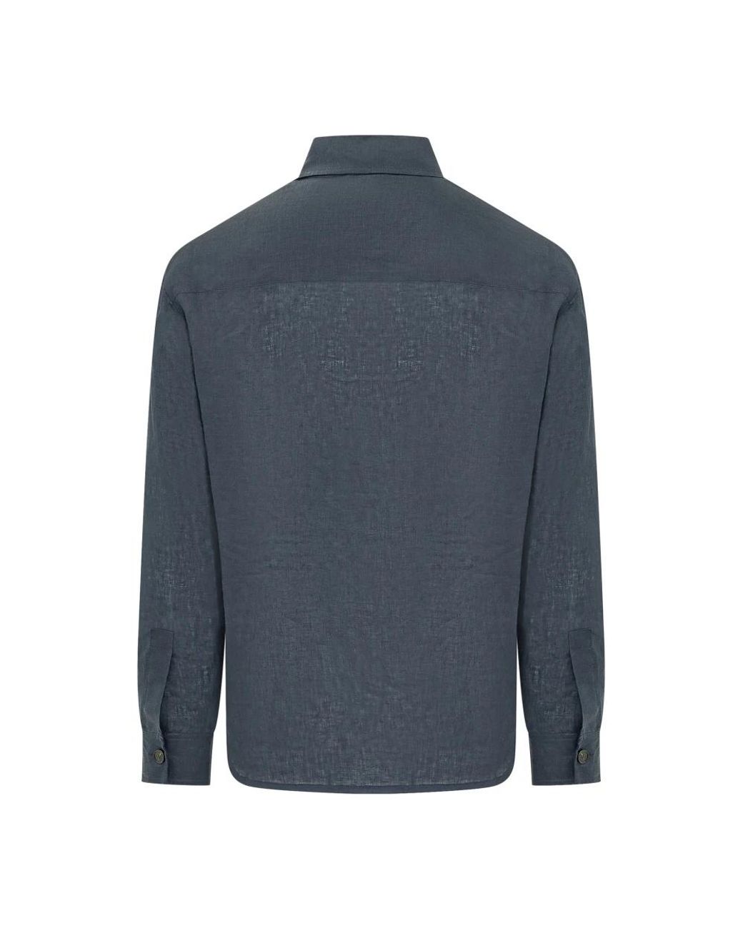 Palm Angels Blue Casual Shirts for men