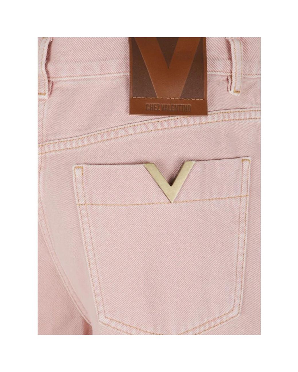 Valentino Garavani Pink Straight Jeans