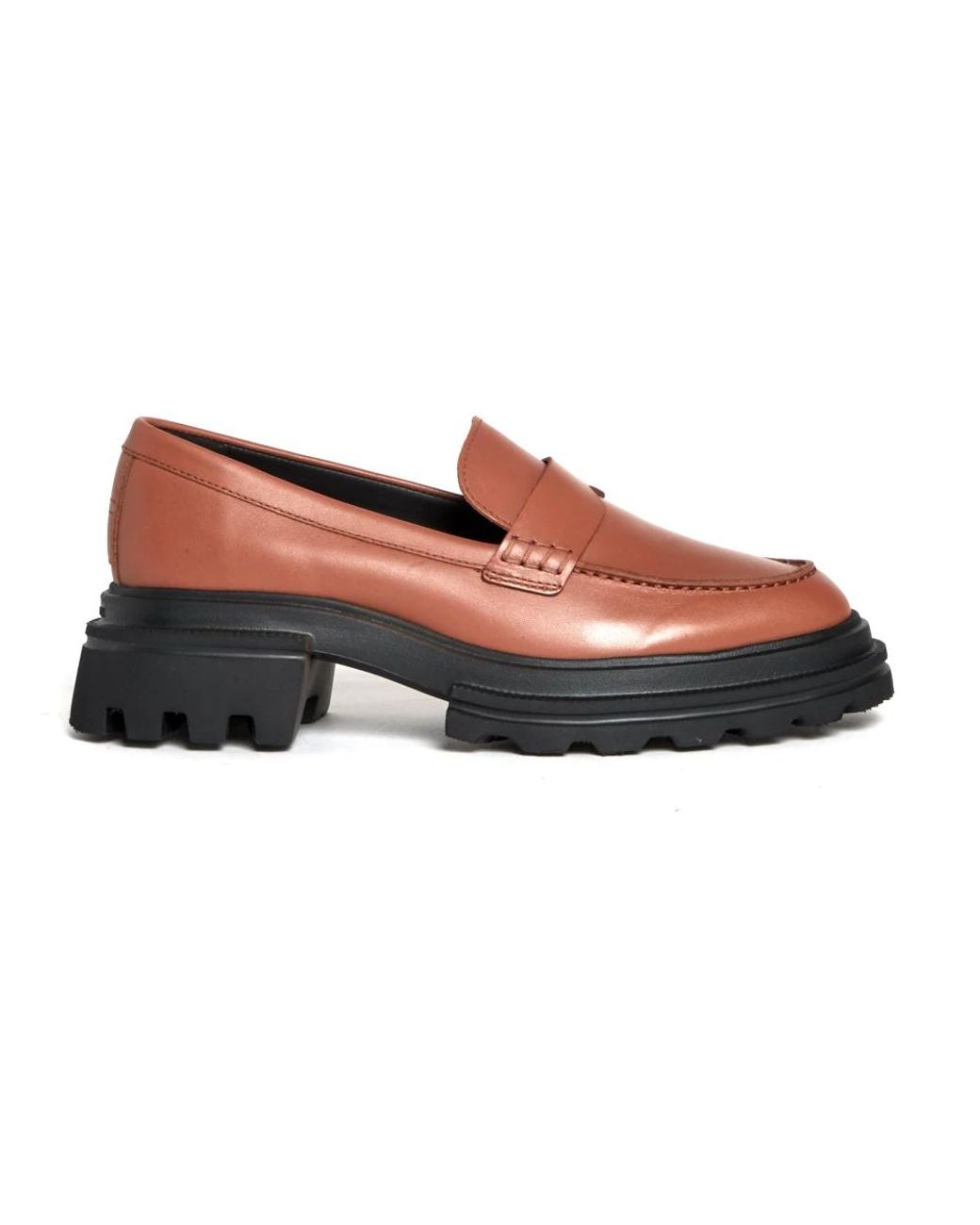 Hogan Red Loafers