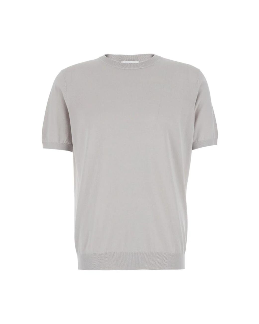 Kangra Gray Round-Neck Knitwear for men