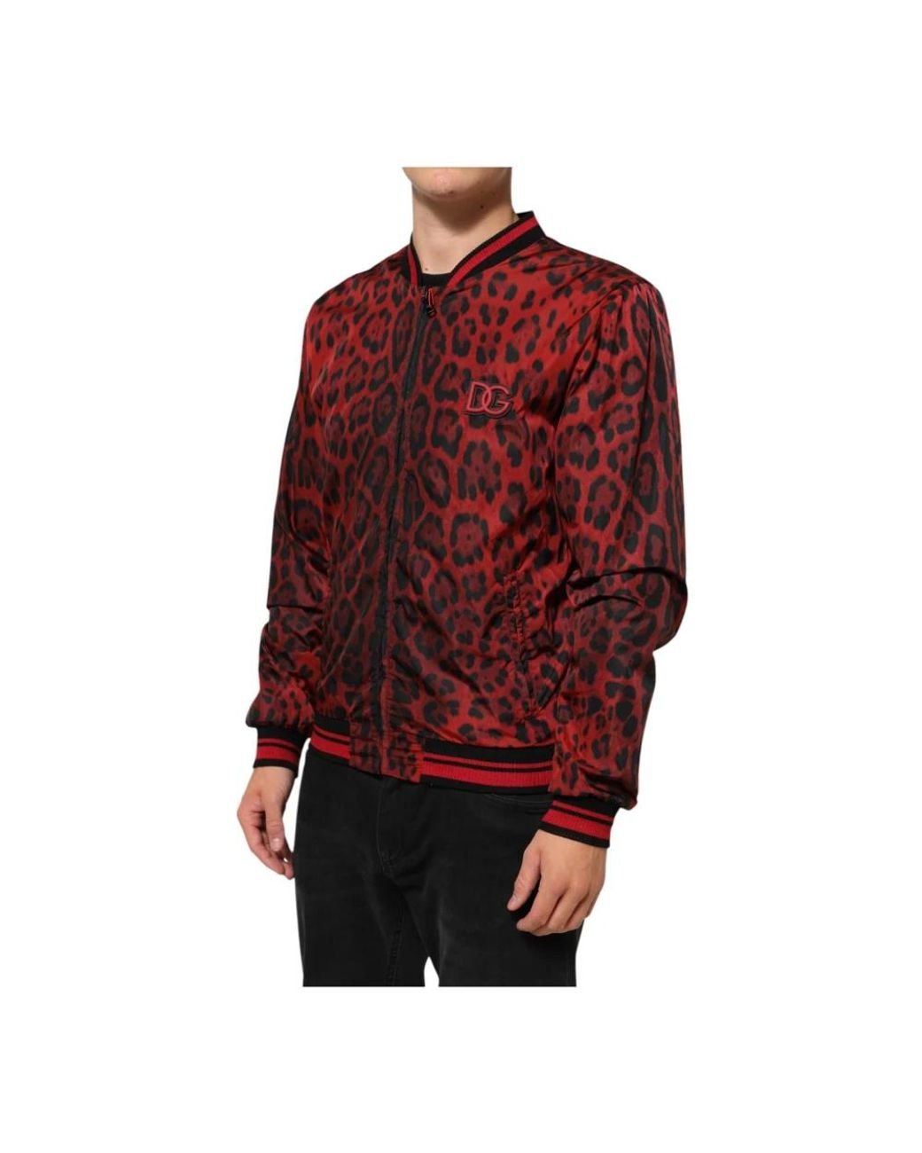 Dolce & Gabbana Red Bomber Jackets for men