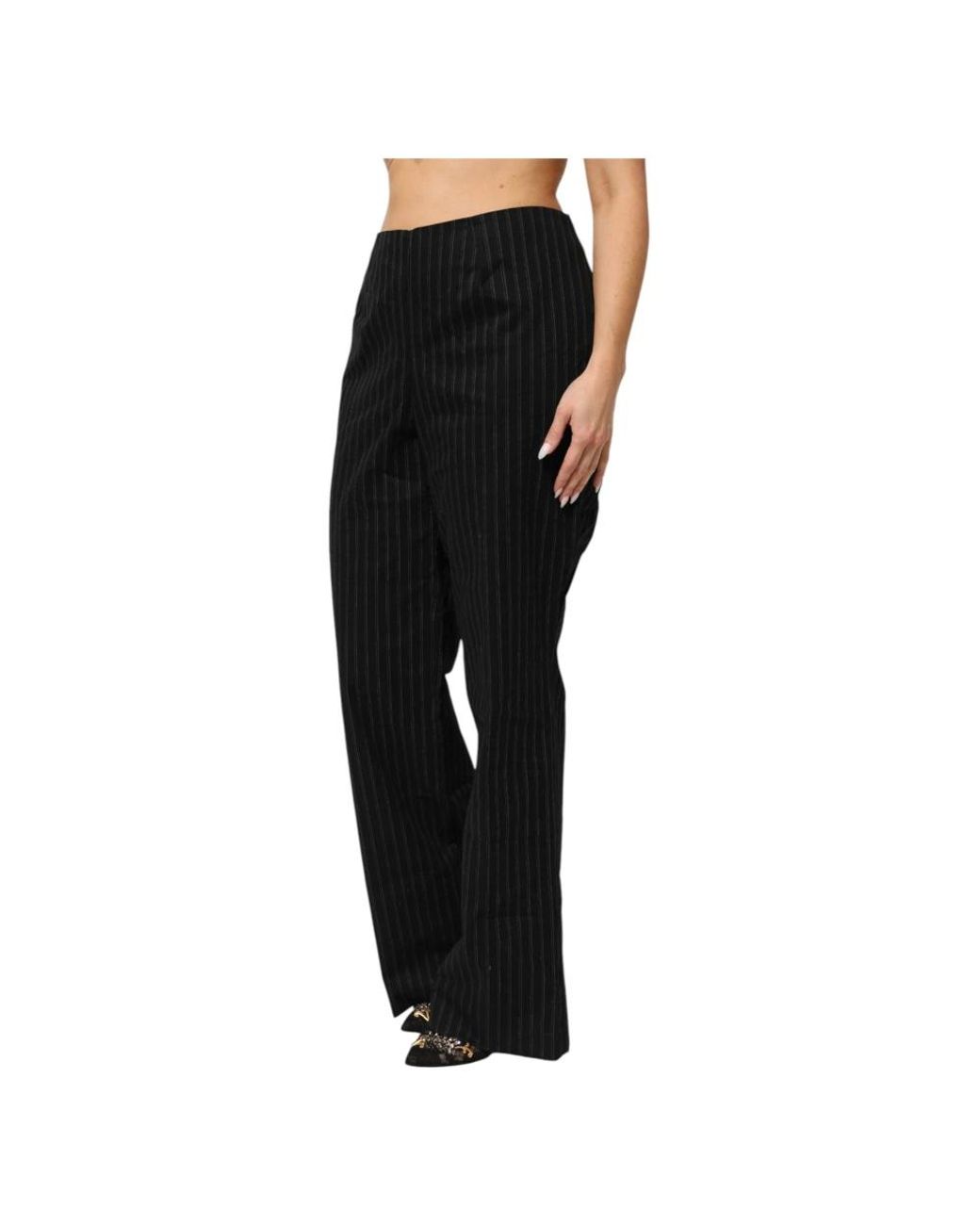 Bencivenga Black Wide Trousers