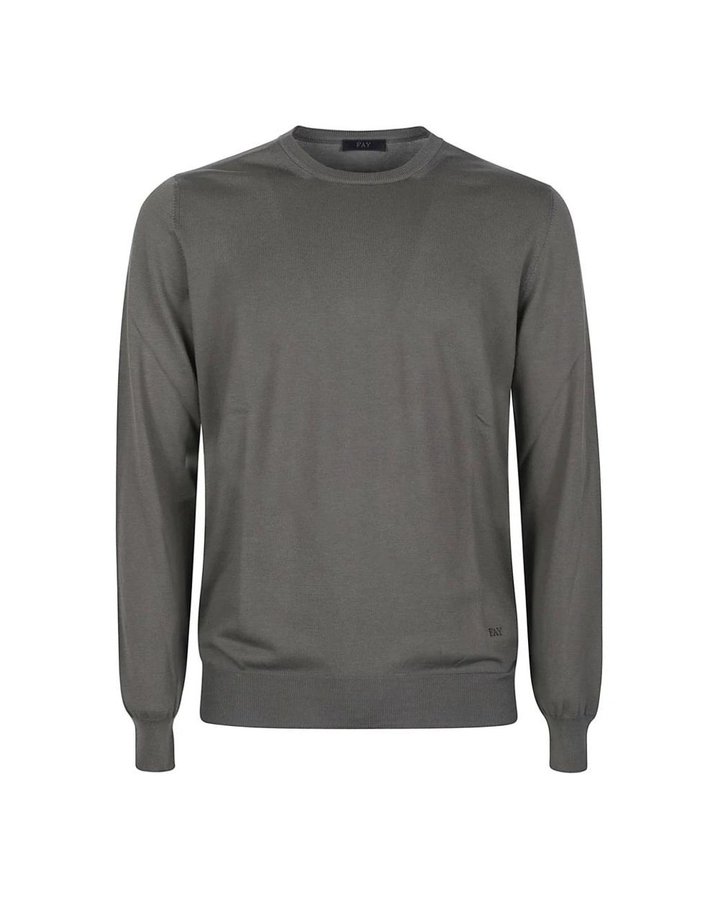 Fay Gray Round-Neck Knitwear for men