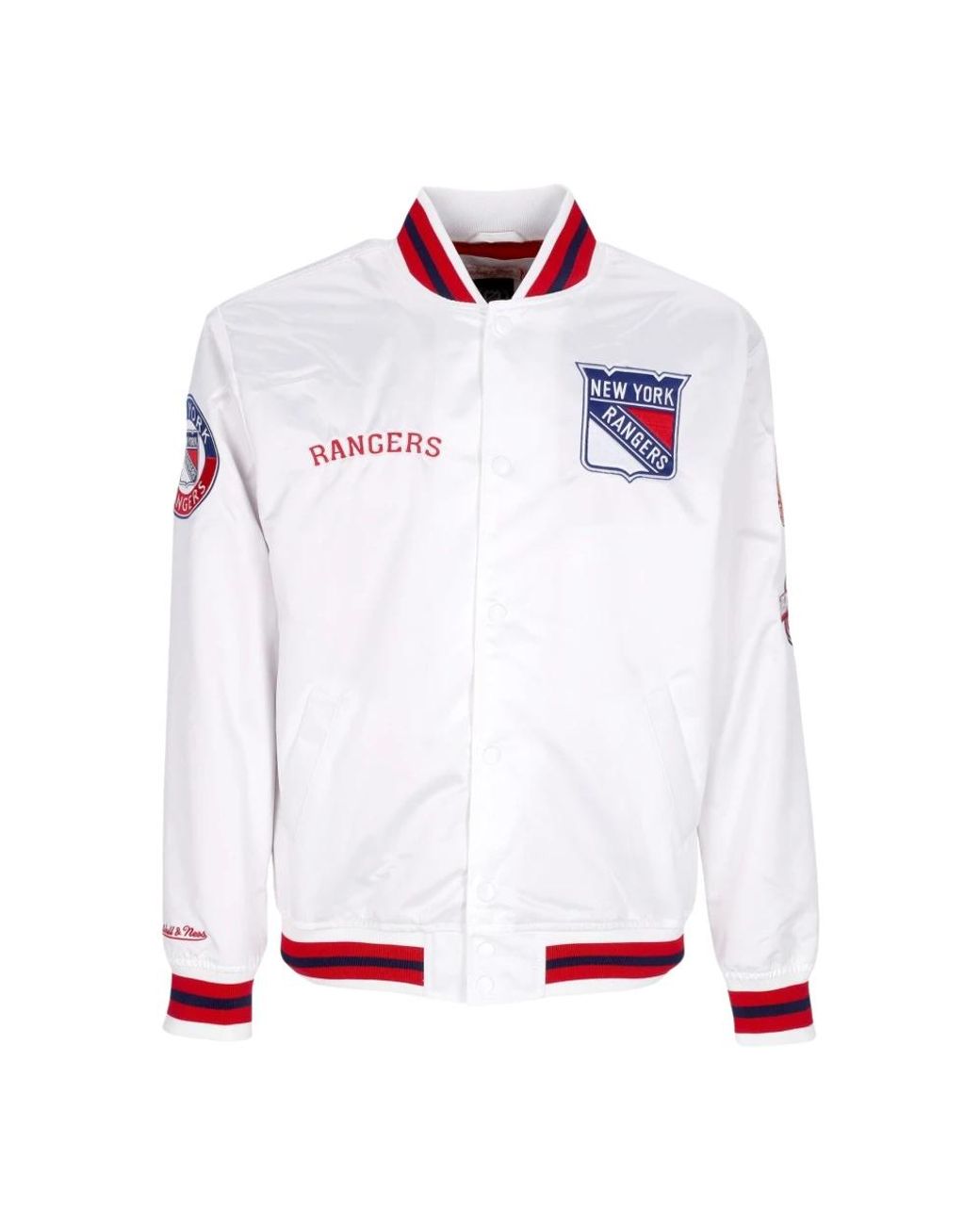 Mitchell & Ness Jassen ,Wit ,Bomber Jassen in het White voor heren