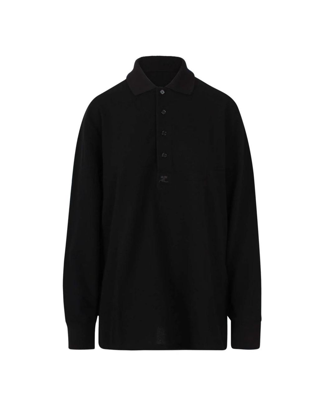 Courreges Black Polo Shirts for men