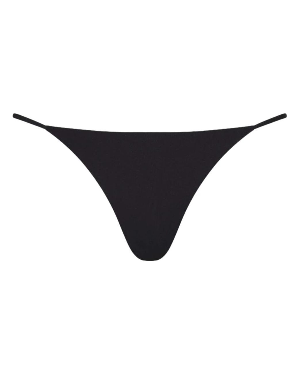 ÉTERNE Badmode ,Zwart ,Nylon Low Rise String in het Black