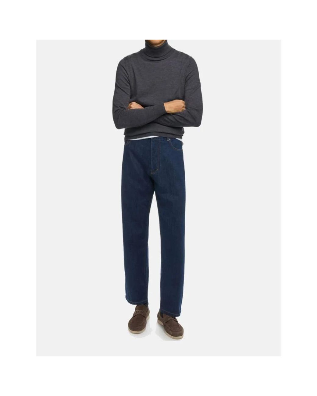 Carolina Herrera Blue Straight Fit Jeans for men