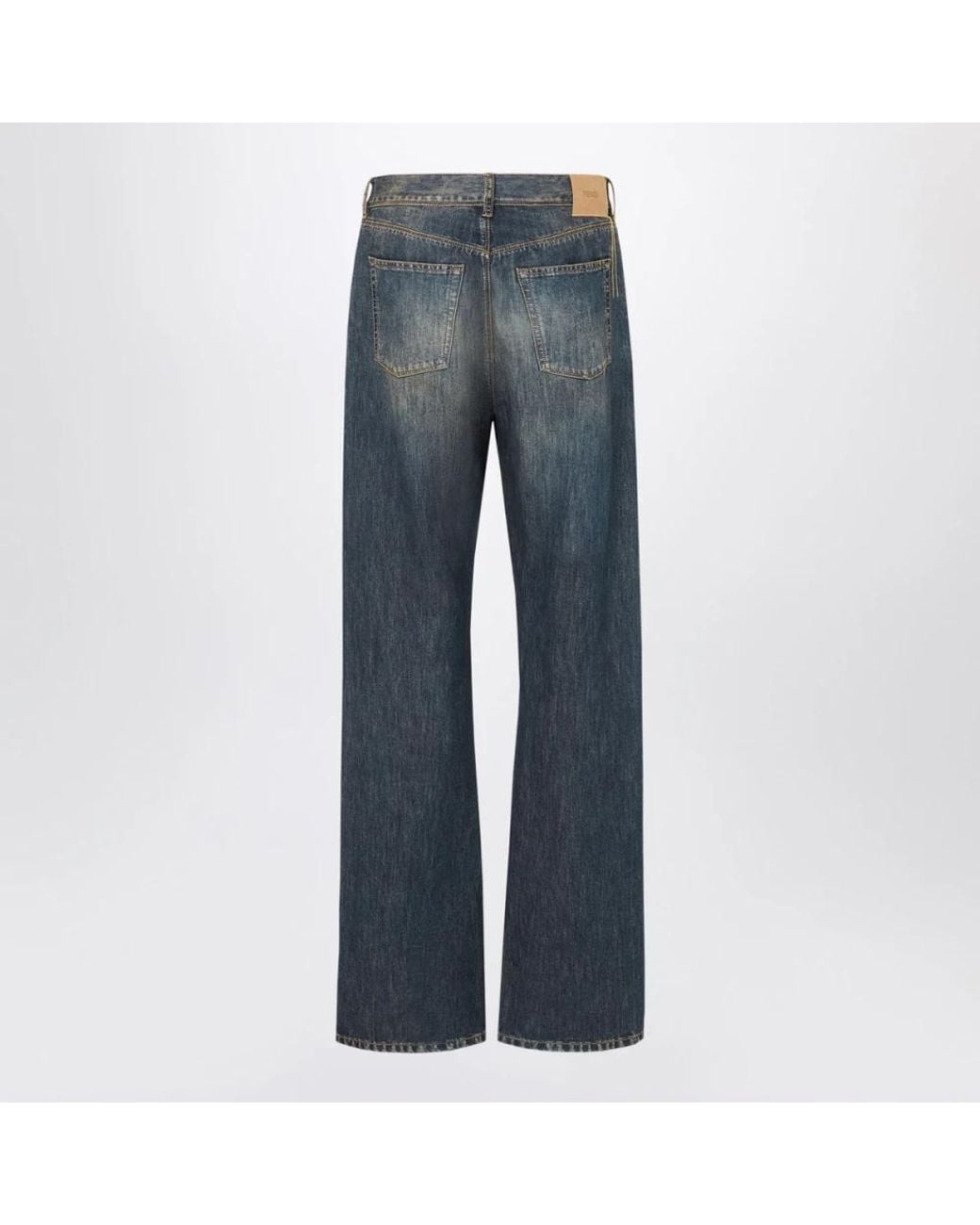 Fendi Blue Straight Fit Jeans for men