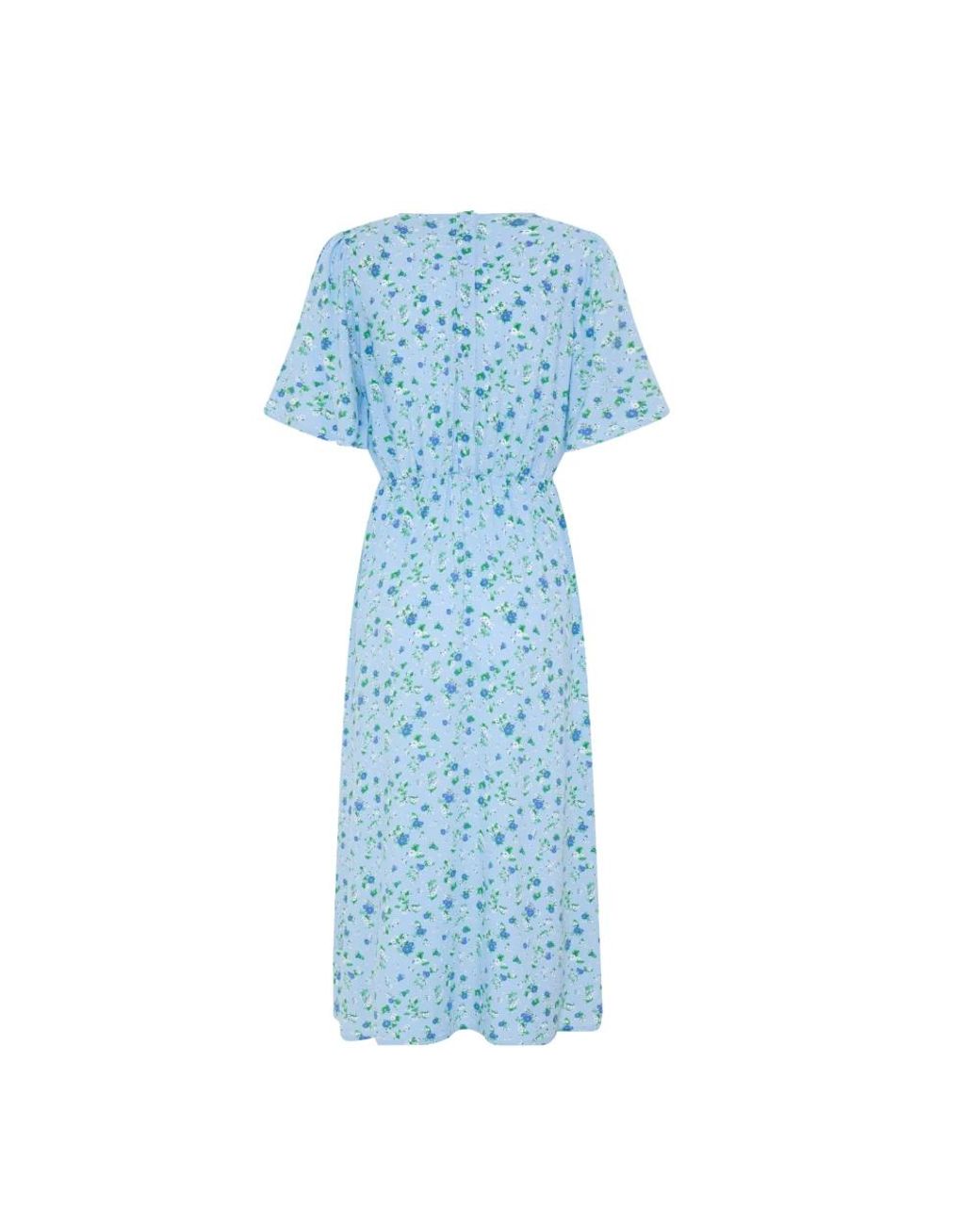 Midi Dresses Ichi de color Blue