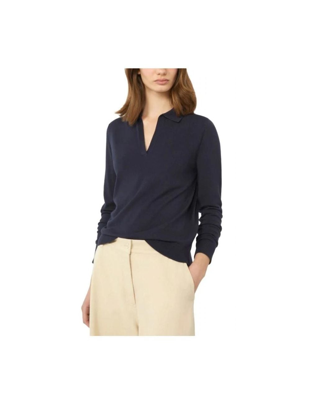 Weekend by Maxmara Blue Polo Shirts