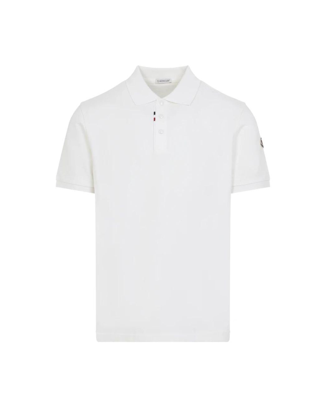 Moncler White Polo Shirts for men