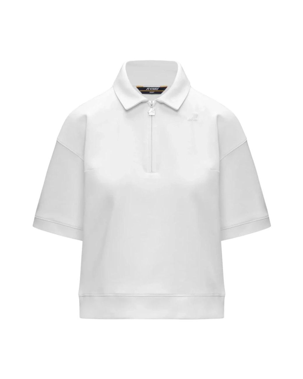 K-Way Lozany Interlock Polo in het White